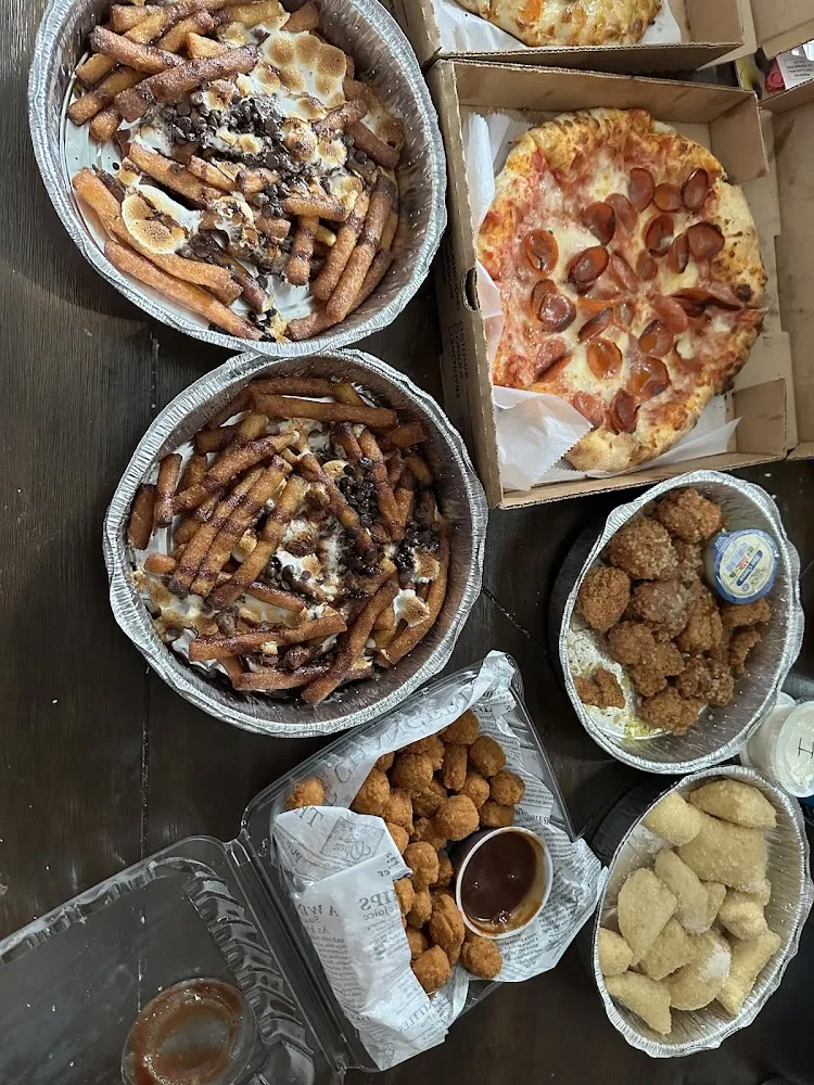 Firework Fries Pizza
